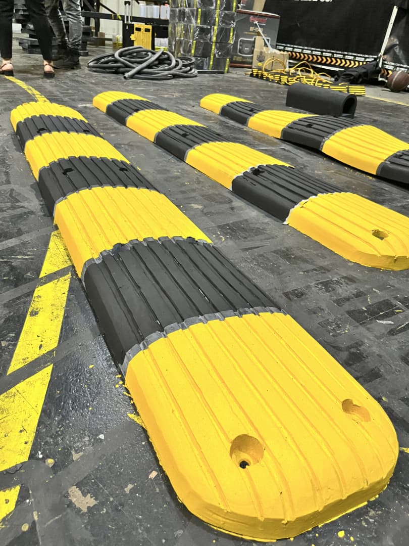 Rubber Speed Ramp Installed