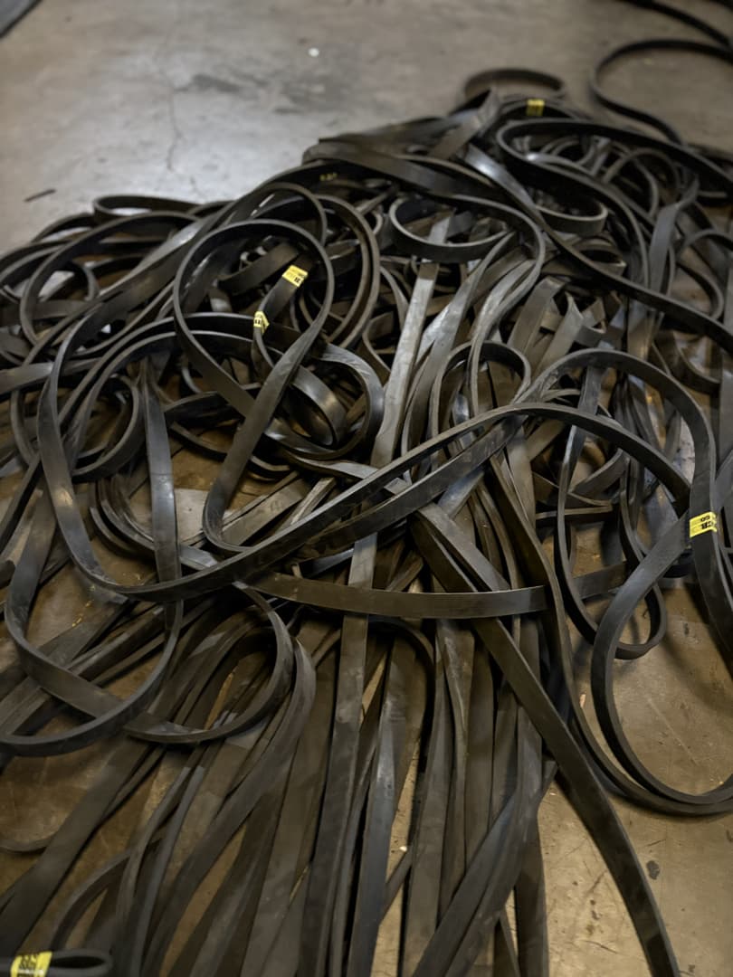 Rubber Strips Pile